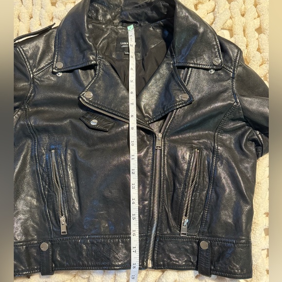 Lamarque cropped leather jacket - Picture 4 of 13
